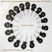 Electric Fence Insulator Screw-in Insulator Fence  Wood Post Insulator for Animal Husbandry Electronic System,120pcs