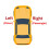1Pair Car Rear Bumper Reflector Light Warning Lamp for   A6 2011-2014 EU Version Reverse Fog Light Reflector 6