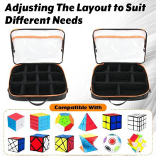 Bolsa de Almacenamiento Portátil Speed con Capacidad para 12 Cubos. Estuche Organizador Speed . Estuche de Transporte con Capacidad para