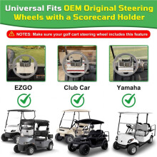 Cart Steering Wheel Cell Phone Mount, Flip Phone Holder for Cart