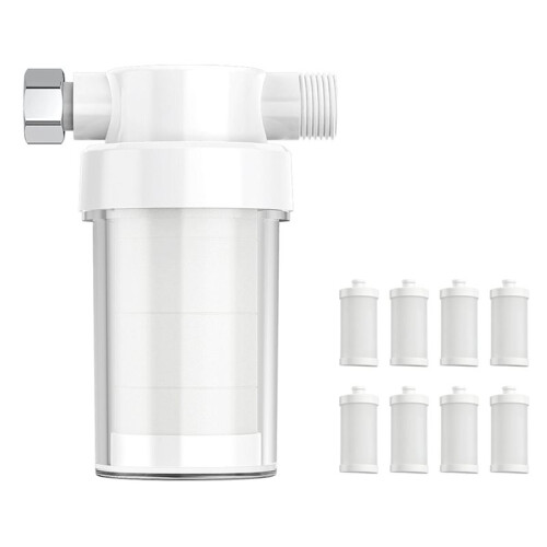 Shower Pre Filter Water Purifier Chlorine Removal Scale Inhibitor Replaceable PP Cotton Sediment Filter