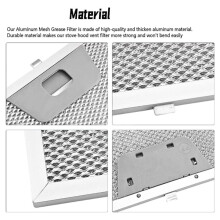 Adequado para o Kit de Substituição Do Filtro da Coifa para GE WB02X24871, Filtro de Gordura Metálico, para Substituição Do Filtro para GE