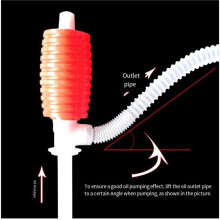 Car Fuel Tank Siphon Pump Squeeze Action Suction Hose - Fish Tank Cleaning - Siphon Tube