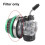 Motorcycle Air Filter (Green for 47cc/49cc  Motorcycles Inlet Size: 42mm 5