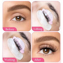 5 Pair Lash Lift Pads Self Adhesive, 5 Sizes No Glue Silicone Lash Lift Rods for Salon & Home DIY