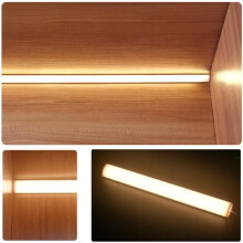 12V LED Cabinet Lamp Aluminum LED Bar Cabinet Light Natural Kitchen Closet Bedside Night Light 60cm
