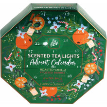 Pan Aroma Christmas 24 Festive Scented Tea Light Candle Advent Calendar