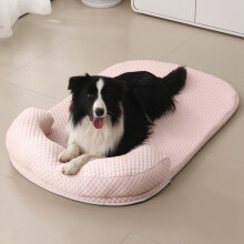 Abnehmbare Hunde-/Katzen-Eiskühlmatte, Selbstkühlendes Stoff-Haustier-Sommerschlafbett, Waschbares Kühlsofa für Hunde/Katzen, C L
