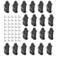 Clips Réutilisables de Gestion des Câbles, Support Adhésif pour Cordons avec Vis et Attaches en Silicone pour TV à Domicile