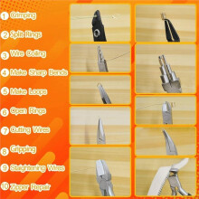10 PCS Jewelry Pliers Set for Jewelry Making, Repair and Wire Wrapping with Storage Pouch, DIY Jewelry-Making Tools Set