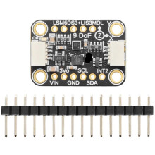 9-DoF IMU Sensor Module LSM6DS3TR-C + LIS3MDL 9 Axis Accelerometer Gyro Magnetometer I2C SPI for Robot Projects