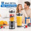 18oz Blender Cup Replacement for  Blast BC100/BC151,Blending Vessel Cups with Vessel Caps,Sip Lids and Carry Handle 6