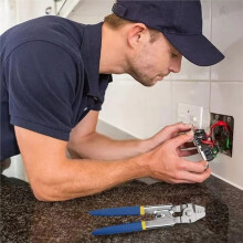 Kit de Herramientas de Crimpado para Manguitos de , Rango de 0,1-2,2 mm, Alicates Manuales de Crimpado de Terminales para Conectores Eléctricos
