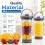 18oz Blender Cup Replacement for  Blast BC100/BC151,Blending Vessel Cups with Vessel Caps,Sip Lids and Carry Handle 5