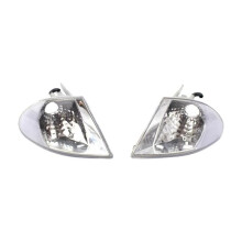 1 Par de Carcasas de Luces Antiniebla de Esquina de Faros Delanteros Sin Bombilla 63136902765 63136902766 para Serie 3 E46 Sedán 1998-2001