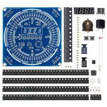 DIY Digital Klocka Lödningssats för Nybörjare, Multifunktionell Tid Temp Display Automatisk Nedbländning Elektronisk Klocka