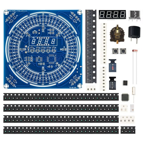 DIY Digital Clock Soldering Kit for Beginners, Multifunction  Temp Display Auto-Dimming Electronic Clock