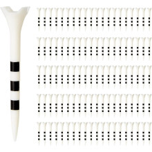 70mm Golftees met Hoogtemarkeersysteem, Hoogwaardige Plastic Tees met 4-Punts Kop, Golfbaanaccessoires, 100 Stuks