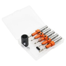 Countersink Drill Bit Limit Drilling Depth Woodworking 5PCS Set 10mm Shank Screw Extractor Demolition Wood Drilling