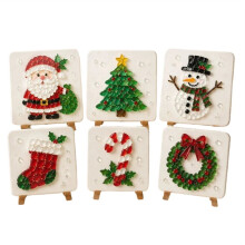 Christmas Sea Glass Mosaic DIY Art Kit for Relaxation and Coastal Decor