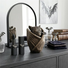 2er-Set Fledermaus-Schmuckdose - Antikbronze Gothic Deko Schmuckhalter Whimsigoth Gruselige Geflügelte Figur für Ringe & Kristalle