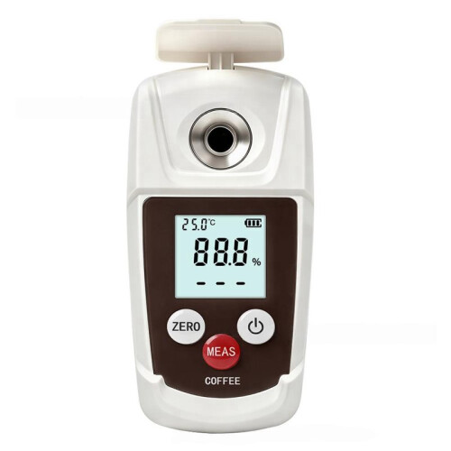 Digital Coffee Concentration Refractometer 0-22% Range Temperature Compensation Handheld Coffee Tester for Home Cafe Use