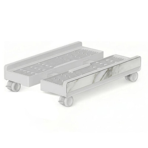 Adjustable Mobile Computer  Stand, Ventilated CPU Stand with Locking Caster Wheels, Fits Most Computer Towers