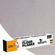 (Lactik-White, 36) Self Adhesive Floor Planks (91.4x15.2cm) - Peel And Stick Vinyl Flooring