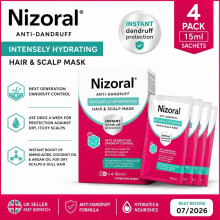 Nizoral Anti-Dandruff Intense Hydrating Hair & Scalp Mask 4x 15mPack