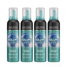 4 X John Frieda Volume Lift Thickening Mousse 200ml For Fine Flat Hair Air-Silk