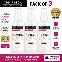 3x John Frieda PROfiller+ Thickening Spray Heat Protection for Fine Hair 150ml