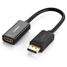 UGREEN DisplayPort mannelijk naar HDMI vrouwelijk adapter, 1080P