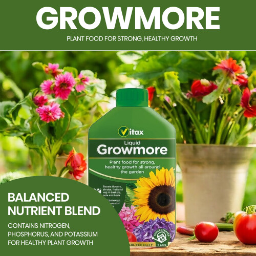 Vitax Vitax Liquid Growmore General Purpose Plant Feed 1L 2