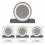 MN Furniture LED Touch Mirror Dressing Table Marble Stool Grey 5
