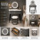 MN Furniture LED Touch Mirror Dressing Table Marble Stool Grey 3