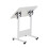 Living And Home 60x40cm White Tiltable Mobile Overbed Laptop Table, 65-87cm Adjustable Height 5