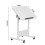Living And Home 60x40cm White Tiltable Mobile Overbed Laptop Table, 65-87cm Adjustable Height 6