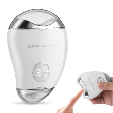 Electric Nail Clippers for Toenails Fingernails, Cutting and Grinding Automatic& Nail Scraps Storage,3 Speed Nail Trimmer with LED Light,Rechargeable
