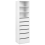 Beliani 6 Drawer Open Wardrobe HAMILTON White 1