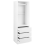Beliani 3 Drawer Open Wardrobe HAMILTON White 4