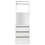 Beliani 3 Drawer Open Wardrobe HAMILTON White 5