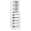Beliani 6 Drawer Open Wardrobe HAMILTON White 4