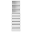 Beliani 6 Drawer Open Wardrobe HAMILTON White 5