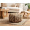 Beliani Pouffe GOPI Jute Light Brown 2