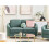 Beliani Sofa 2 Seater TROSA Fabric Green 2