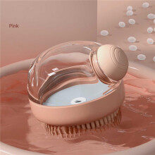 Pet Bath Brush with Shampoo Dispenser Dog Cat Grooming Scrubber Massage