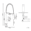 Beliani Kitchen Spring Coil Tap ATCAMA Gold 3