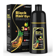 MEIDU Black Hair Dye Shampoo for Men & Women |Helps achieve a rich, darker-looking hair appearance - 500mL