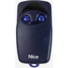 (Blue-1) Nice Flo2r-s 2-Tasten-Fernbedienung mit Rolling Code (433 MHz), schwarzes Gehäuse