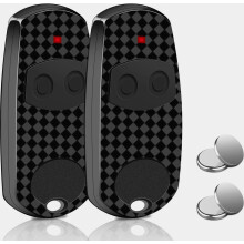 (Black - 2pcs) Garagentor-Fernbedienung mit Handsender für TOP 432NA/432EE/432EV/432M, Grau